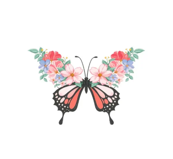 برچسب حرارتی طرح پروانه