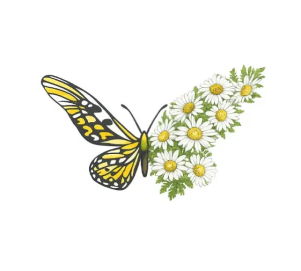 برچسب حرارتی طرح پروانه