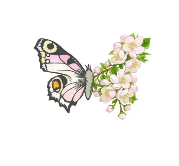 برچسب حرارتی طرح پروانه