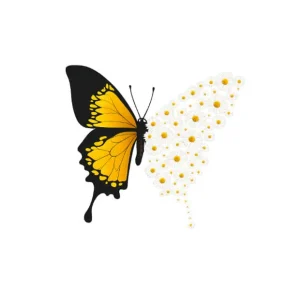 برچسب حرارتی طرح پروانه
