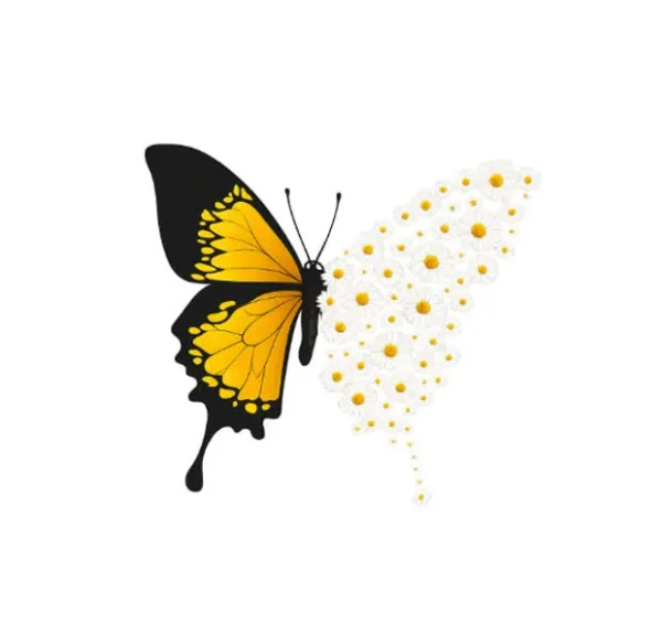 برچسب حرارتی طرح پروانه