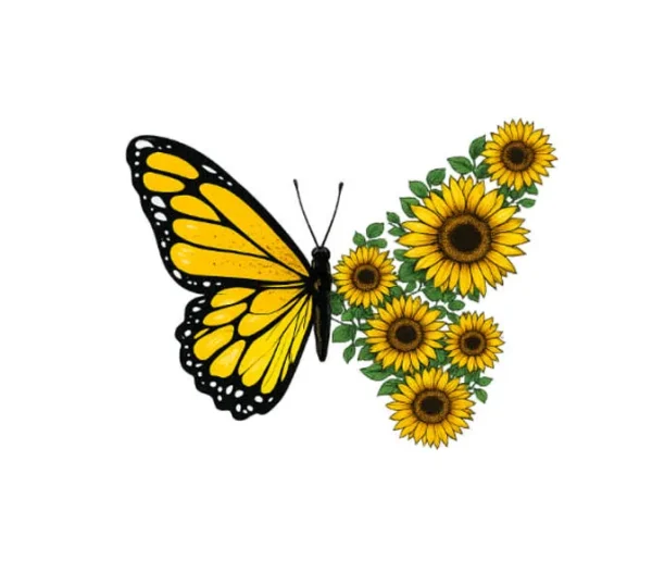 برچسب حرارتی طرح پروانه