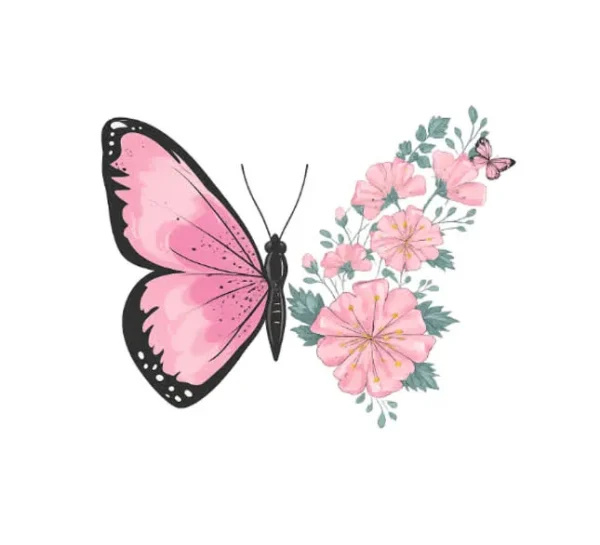 برچسب حرارتی طرح پروانه