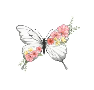 برچسب حرارتی طرح پروانه