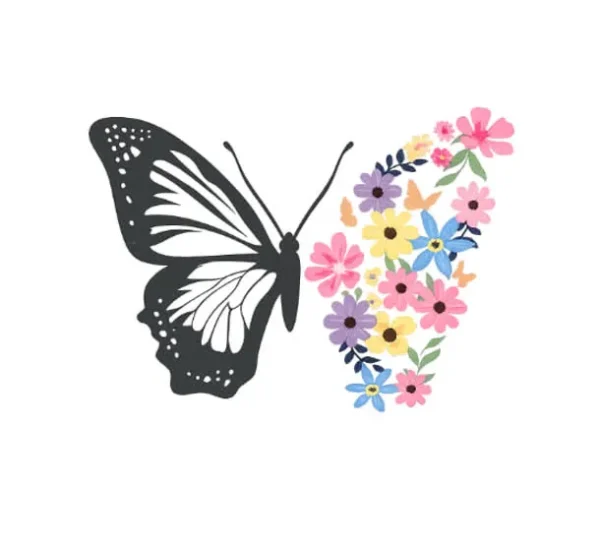 برچسب حرارتی طرح پروانه