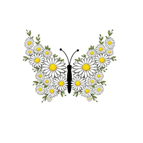 برچسب حرارتی طرح پروانه
