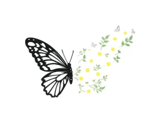 برچسب حرارتی طرح پروانه
