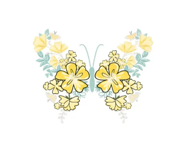 برچسب حرارتی طرح پروانه