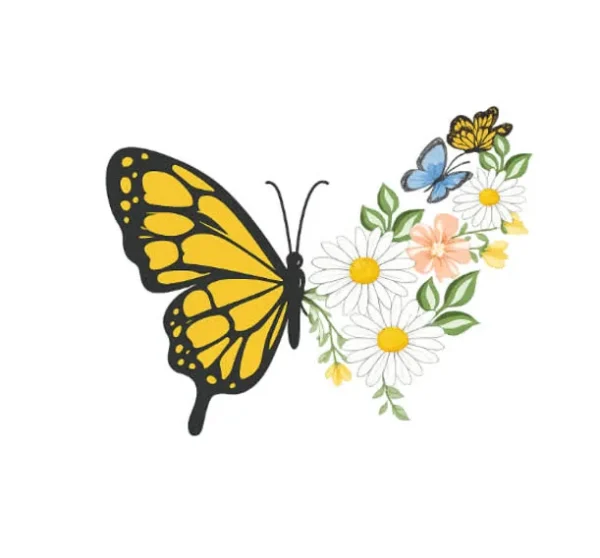 برچسب حرارتی طرح پروانه