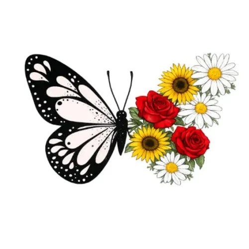 برچسب حرارتی طرح پروانه