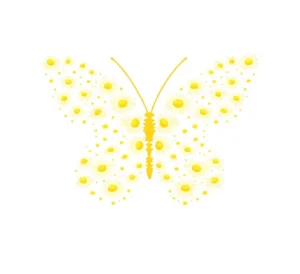 برچسب حرارتی طرح پروانه