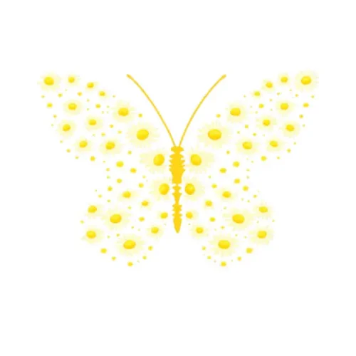 برچسب حرارتی طرح پروانه