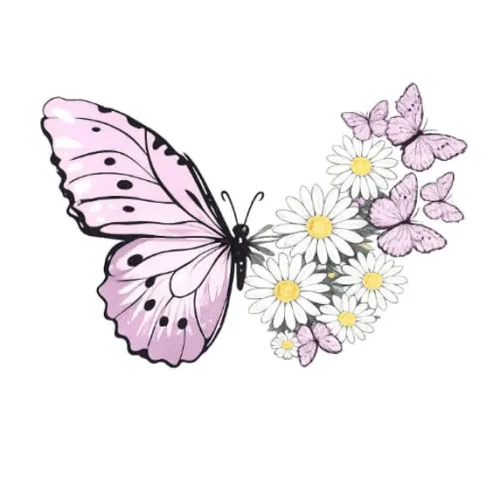 برچسب حرارتی طرح پروانه