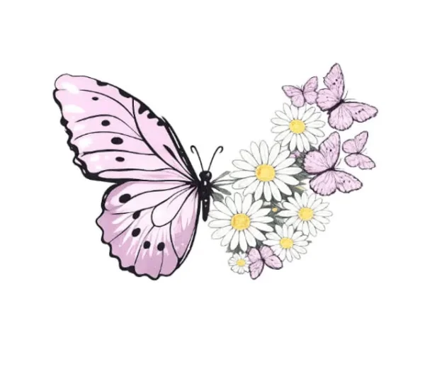 برچسب حرارتی طرح پروانه