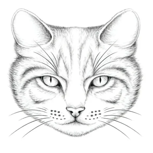 برچسب حرارتی طرح گربه