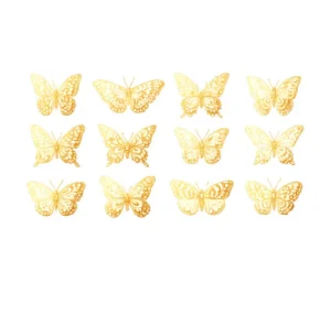 برچسب حرارتی طرح گل و پروانه