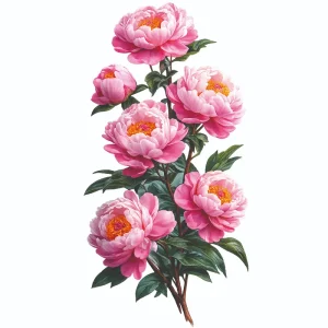 برچسب حرارتی طرح گل و گیاه