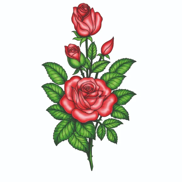 برچسب حرارتی طرح گل و گیاه