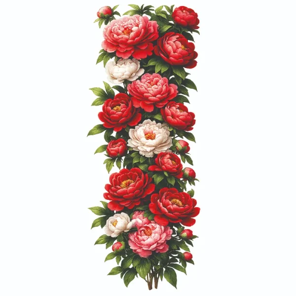 برچسب حرارتی طرح گل و گیاه