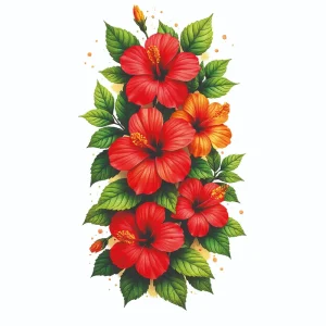 برچسب حرارتی طرح گل و گیاه