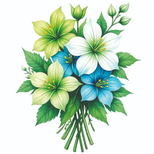برچسب حرارتی طرح گل و گیاه