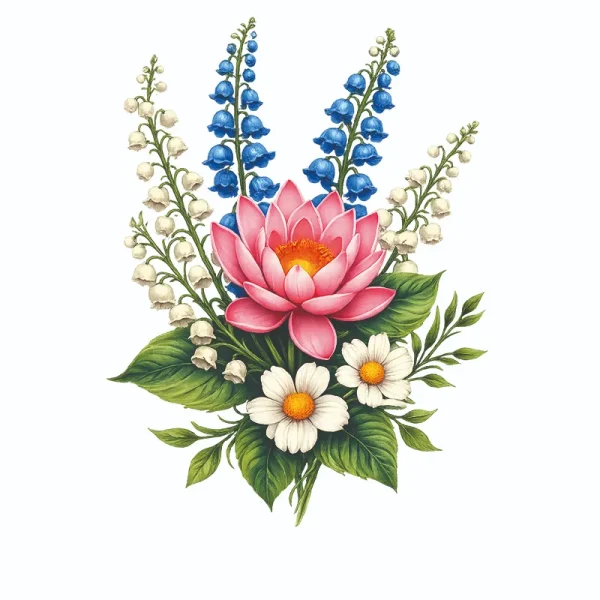 برچسب حرارتی طرح گل و گیاه