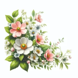برچسب حرارتی طرح گل و گیاه