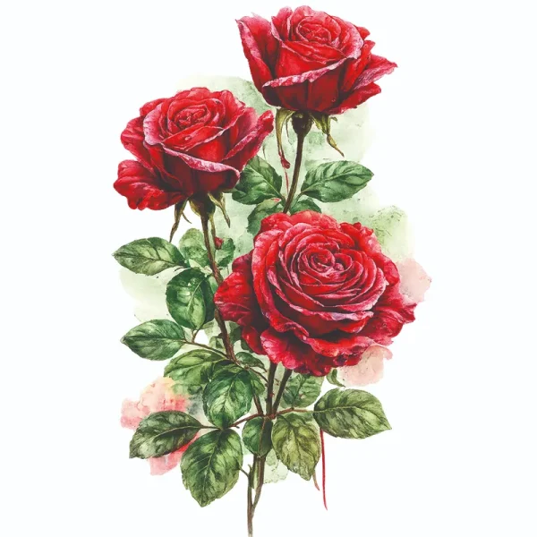 برچسب حرارتی طرح گل و گیاه