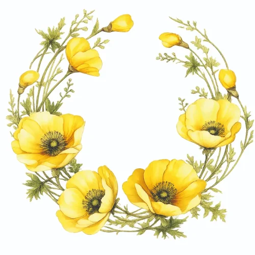 برچسب حرارتی طرح گل و گیاه