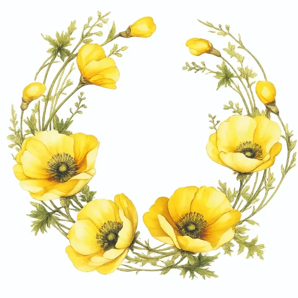 برچسب حرارتی طرح گل و گیاه
