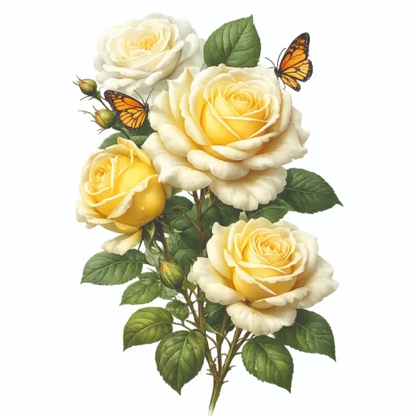 برچسب حرارتی طرح گل و گیاه