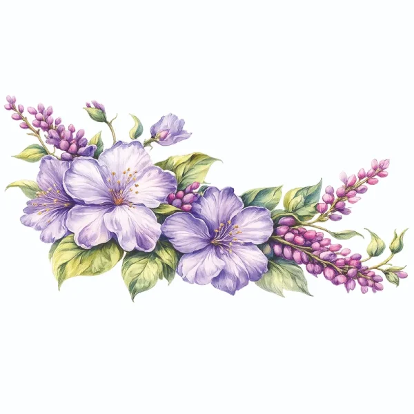 برچسب حرارتی طرح گل و گیاه