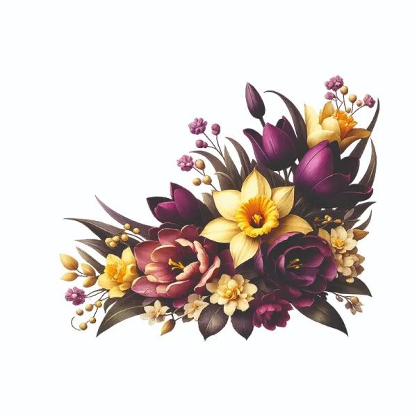 برچسب حرارتی طرح گل و گیاه