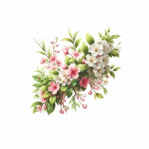 برچسب حرارتی طرح گل و گیاه
