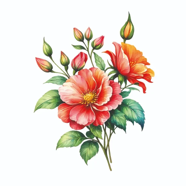 برچسب حرارتی طرح گل و گیاه