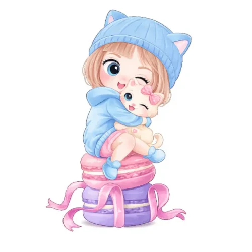 برچسب حرارتی طرح دخترانه و زنانه
