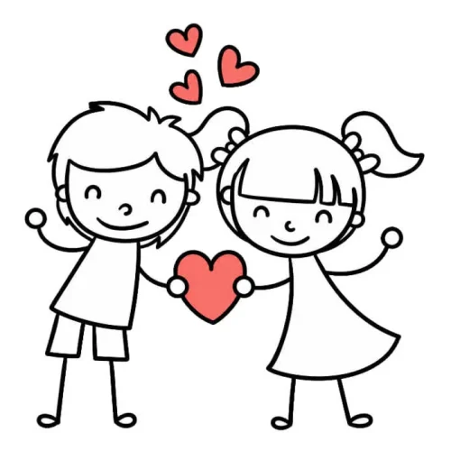 برچسب حرارتی طرح عاشقانه