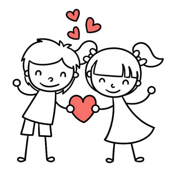 برچسب حرارتی طرح عاشقانه