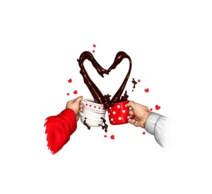 برچسب حرارتی طرح عاشقانه
