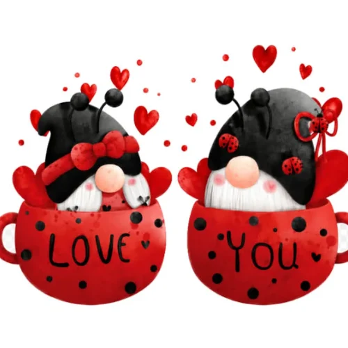 برچسب حرارتی طرح عاشقانه