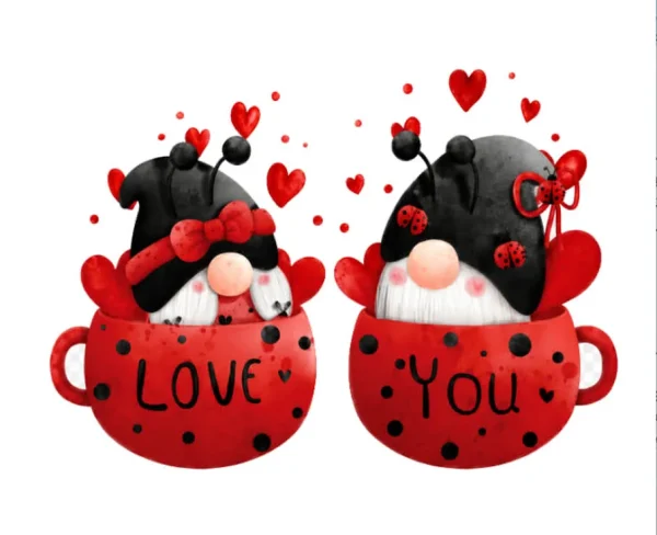 برچسب حرارتی طرح عاشقانه