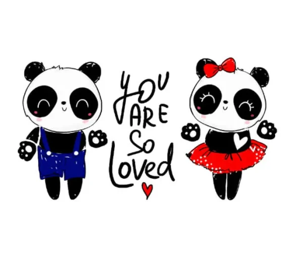 برچسب حرارتی طرح پاندا
