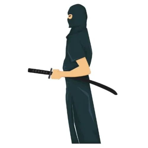 برچسب حرارتی طرح نینجا