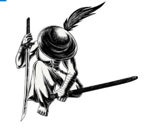 برچسب حرارتی طرح نینجا