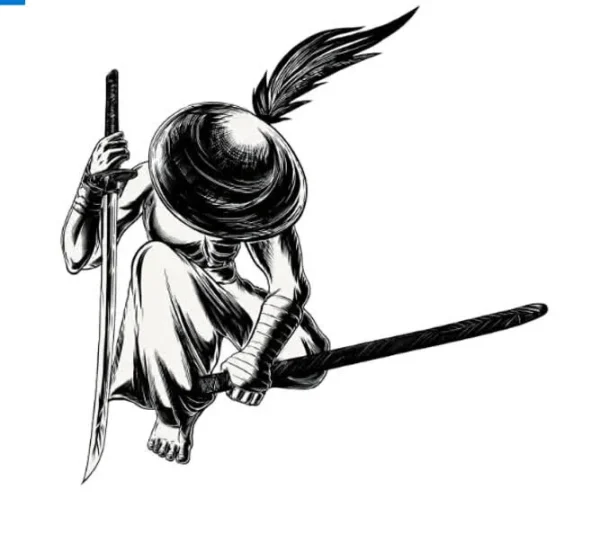 برچسب حرارتی طرح نینجا