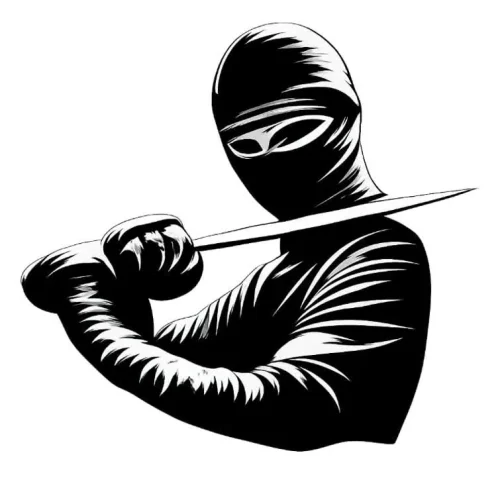 برچسب حرارتی طرح نینجا
