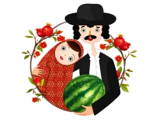 برچسب حرارتی طرح شب یلدا
