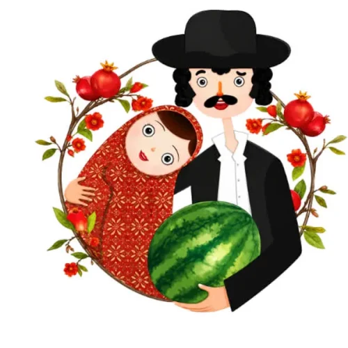برچسب حرارتی طرح شب یلدا