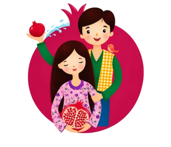 برچسب حرارتی طرح شب یلدا