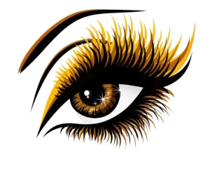 برچسب حرارتی طرح چشم و چهره عروسکی